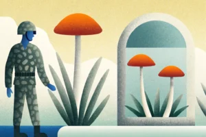 Sesja terapeutyczna w badaniu PTSD — psychoterapia wspomagana substancją (model badawczy, 2025)