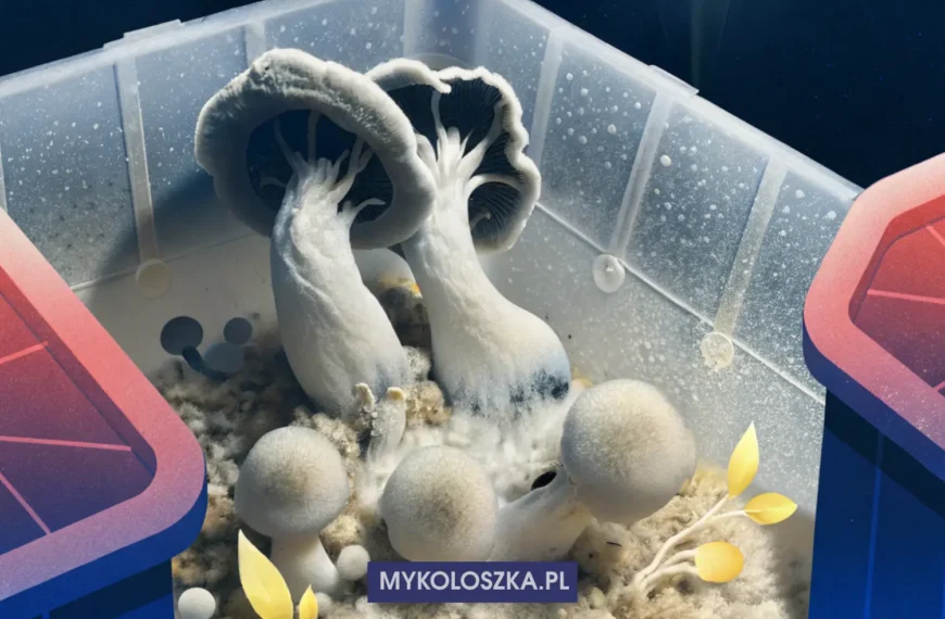 Haole Psilocybe cubensis — albinotyczna genetyka growkit Full Auto Mykoloszka